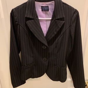 Star City Black w/ pink stripes Suit Jacket